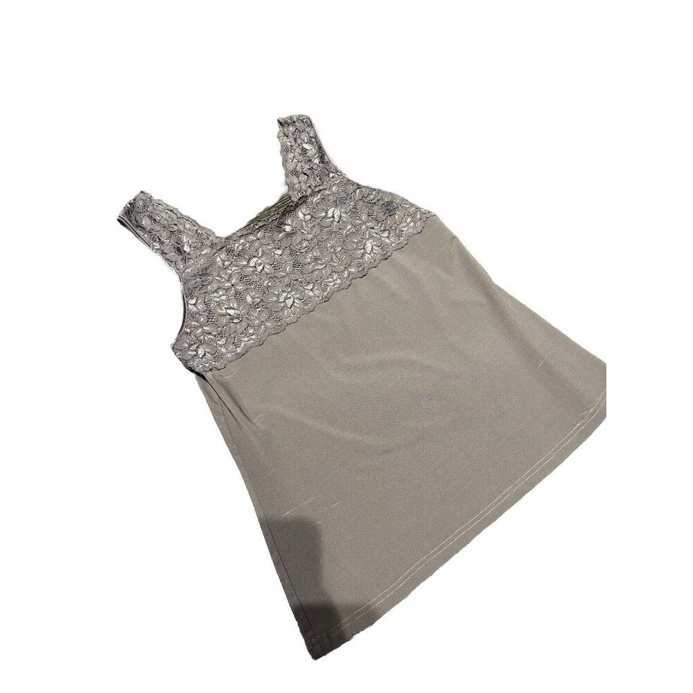 VTG Cinema Etoile Camisole Tank Top Lace Brown Size Medium